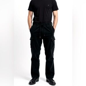 Mason's Forte Dei Marmi Men’s Black Corduroy Chile Jogger Cargo Pants Size52 NWT